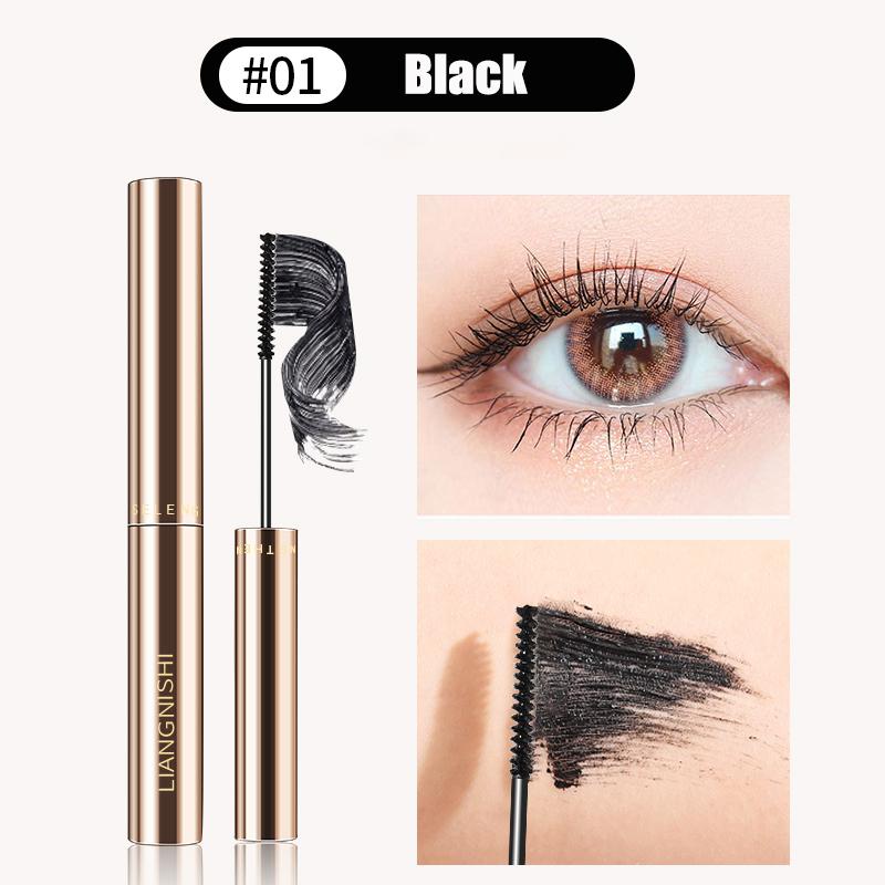 3D-Mascara-Verlängerung, schwarze Wimpern, Wimpernverlängerung, Wimpernbürste, Schönheits-Make-up, langlebige goldfarbene Wimperntusche schwarz