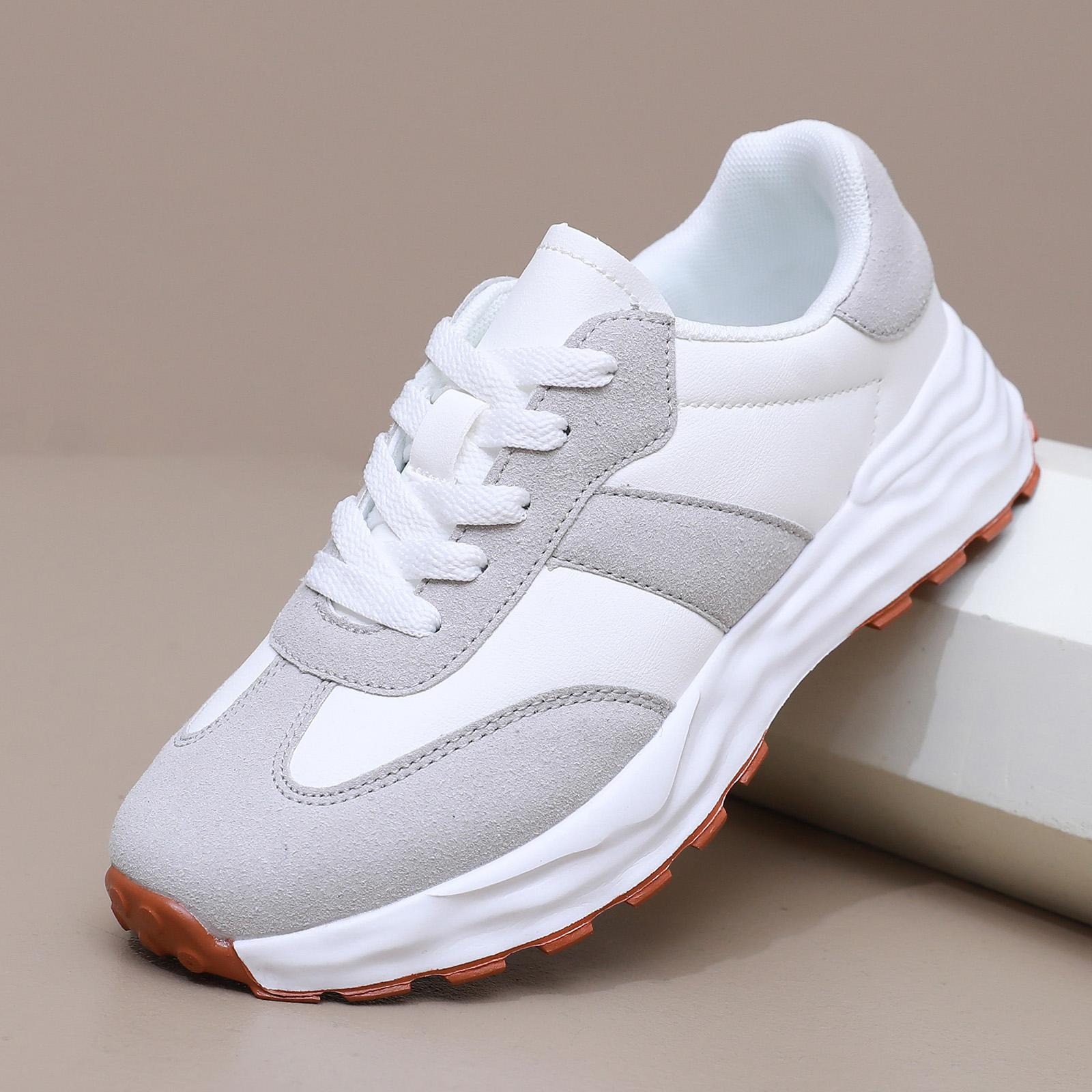 Herren Damen Stil Sneaker Trend Freizeitschuh Italienisch Atmungsaktiv Freizeit Herren Sneaker Rutschfestes Schuhwerk Vulkanisierte Schuhe 42 white