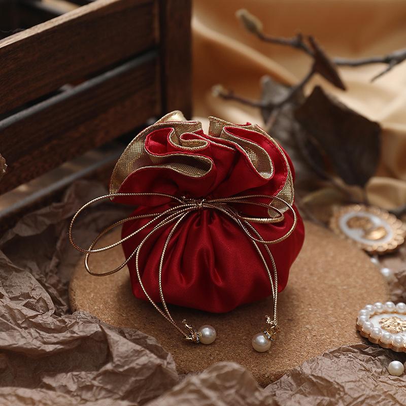 Hochzeit Schmuck Geschenk-Box Tasche Dusche Dekor kreative DIY tragbare Phalaenopsis samt Süßigkeiten Taschen