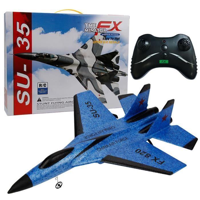 RC-Drohne SU-35, ferngesteuerter Hubschrauber, Flugzeugflugzeug, EPP-Mousse, 3,5 Kanäle, Modell: Coie Sue 2069 blau