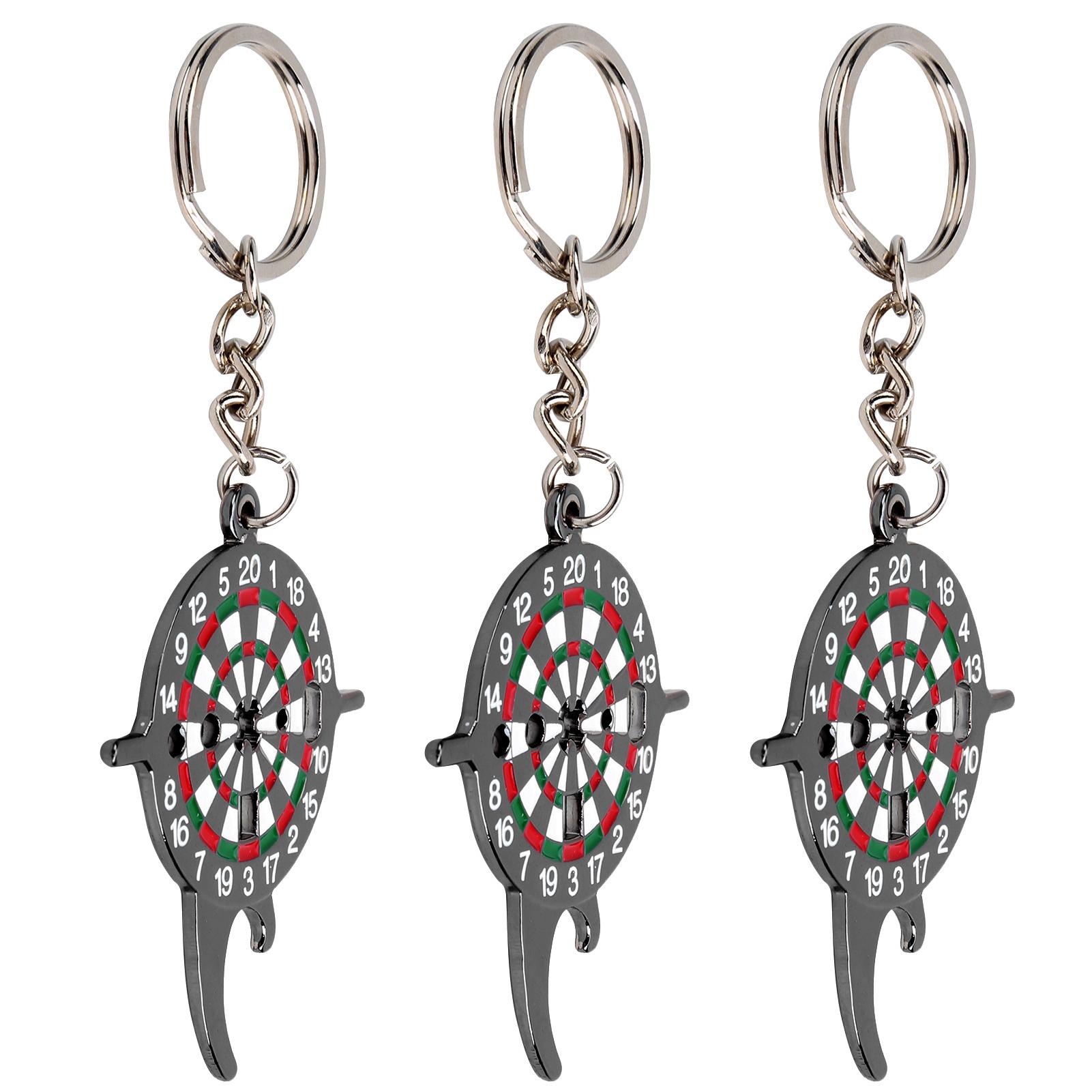 3-teiliges Multifunktions-Schlüsselanhänger-Dartbrett-Schraubenschlüssel-Werkzeug zum Festziehen der Dartschäfte, Flaschenöffner