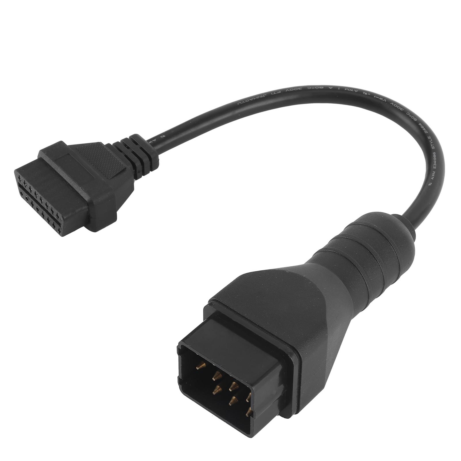 Diagnosekabel OBD2 Stecker 12 Pin auf 16 Pin Adapter Autozubehör Verlängerung