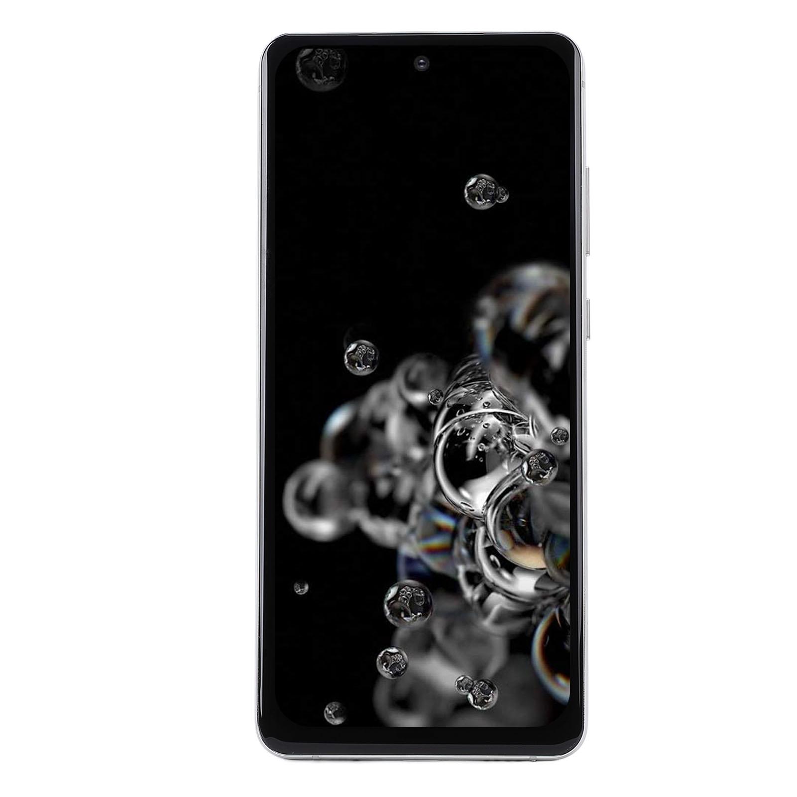 6,9 Zoll LCD-Bildschirm Ersatz für Galaxy S20 Ultra Telefon LCD-Digitizer-Baugruppe mit Rahmen Reparaturwerkzeuge für G988B silber