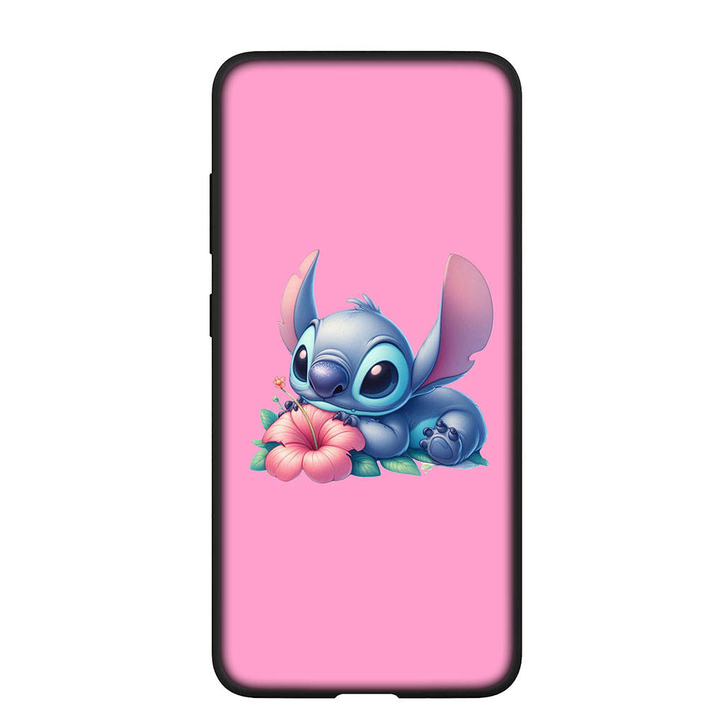 Handyhülle für Samsung Galaxy S24 S23 iPhone 15 14 Xiaomi Redmi Note 13 12 11 8 10 9 Pro Max X XR OPPO A15 Huawei Blau Lilo Anime Stitch Pink Cover for Samsung Galaxy A71 natur