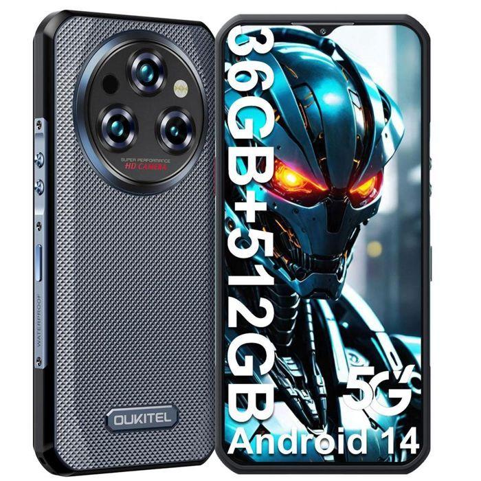 5G Smartphone Oukitel WP35 Pro 36GB+512GB 6.6 FHD+ 11000mAh Unzerbrechliches Smartphone Android 14 64MP Hauptkamera Dual-SIM/NFC Grau grau