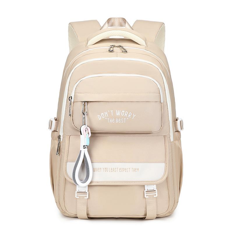 Mode Mädchen Schulrucksack Schultaschen Teenager Laptop Rucksack Lässiger Reiserucksack Büchertasche Kinder Schultasche Wasserdicht khaki