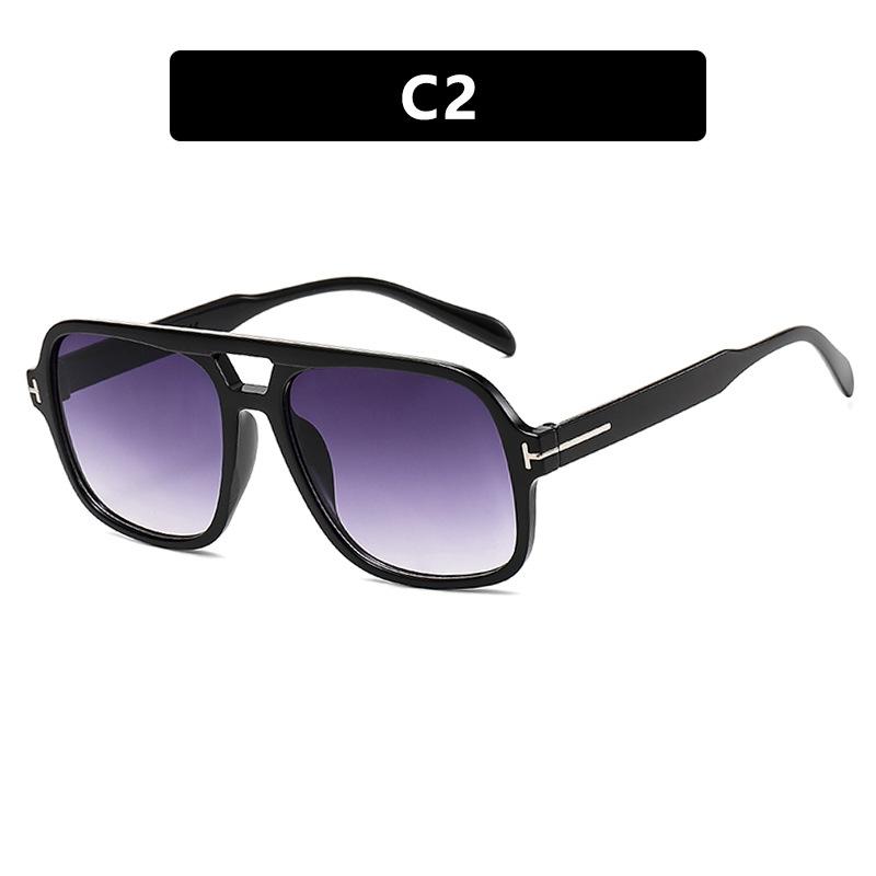 Übergroße Punk Sonnenbrille Damen Klassische Sonnenbrille Retro Sonnenschutz Sonnenbrille für Herren Sonnenschutz UV-Schutz Nicht polarisiert Modeaccessoire grau