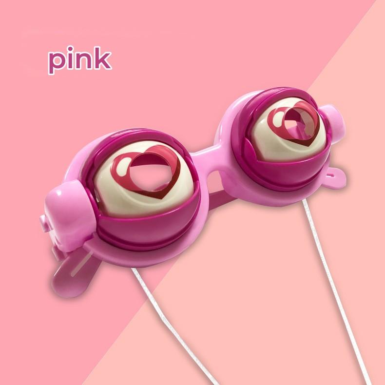Kurzes Video mit verrückten Augen, neuartiger Kreativität, lustigen und lustigen Brillen, Kinderspielzeug, Trickster-Spielzeug, Internet-Promi-Spielzeug 20*5cm rosa