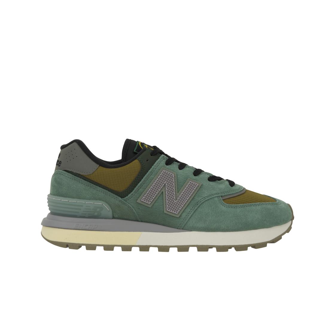 Stone Island x New Balance 574 Legacy Hellgrün Unisex-Sneaker Senf-Gold U574LGTN 42.5