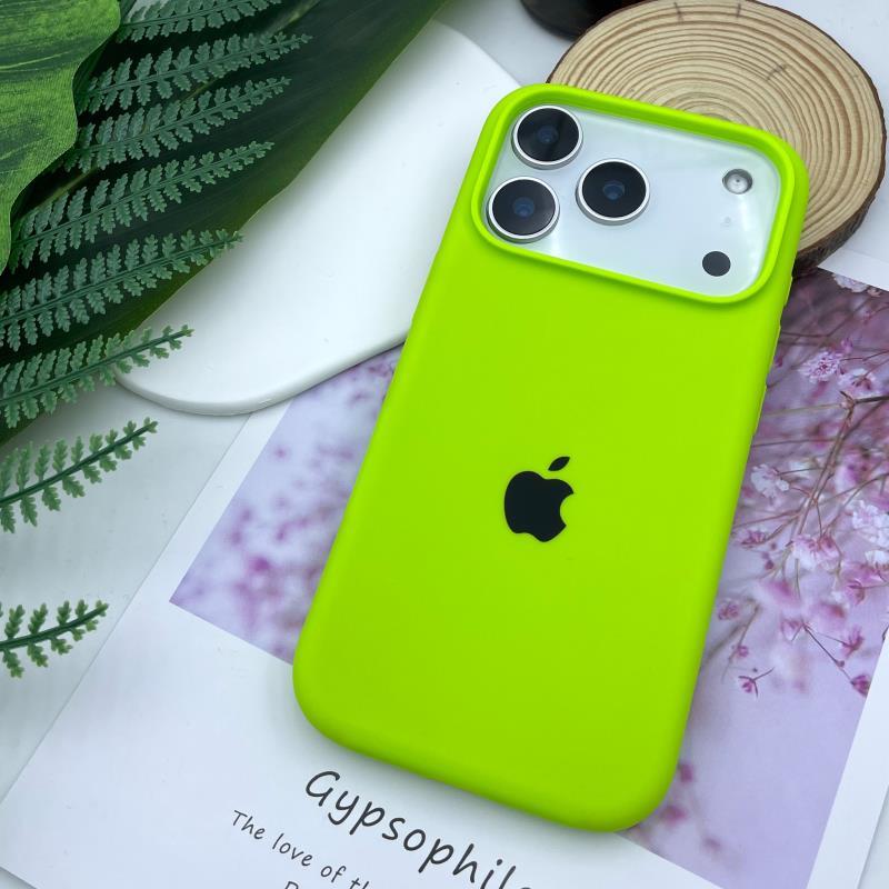 Handyhülle aus flüssigem Silikon für Apple iPhone 17 Pro Max - Einfarbig Große Aussparung Stoßfest Vollständige Abdeckung für iPhone 16/15/14/13/12/11/Pro/Plus/17 Air iPhone 17 Air grün