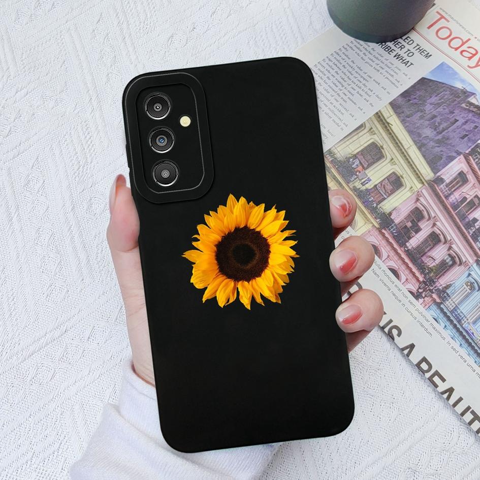 Für Samsung Galaxy A31 A51 A71 A14 A13 A10S A20 Handyhüllen Mode Sonnenblume Gänseblümchen Schutzhülle aus weichem Silikon Rückseite für Galaxy A02 A03S Stoßstange Samsung A13 4G