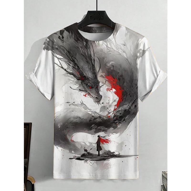 Mode Herren Retro Evil Devil Eye Art 3D-Druck Casual T-Shirt Männer/Frauen Kurzarm O-Ausschnitt Top Übergroßes T-Shirt Kinderkleidung XL
