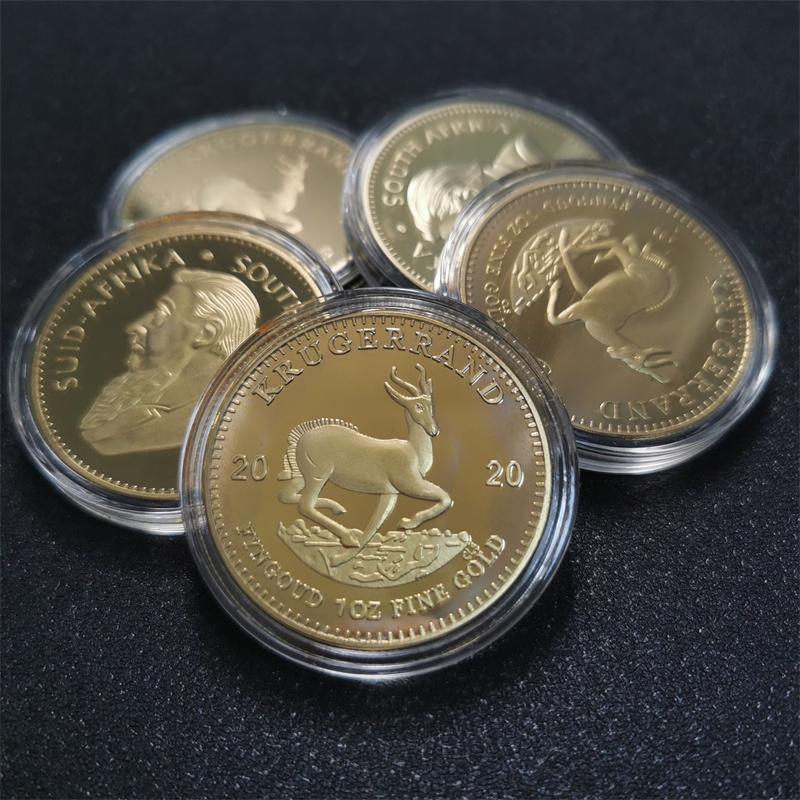 Eine Kopie der südafrikanischen Krügerrand-Goldmünze Paul Kruger Sammlermünzen aus Saudi-Arabien ADM 1978