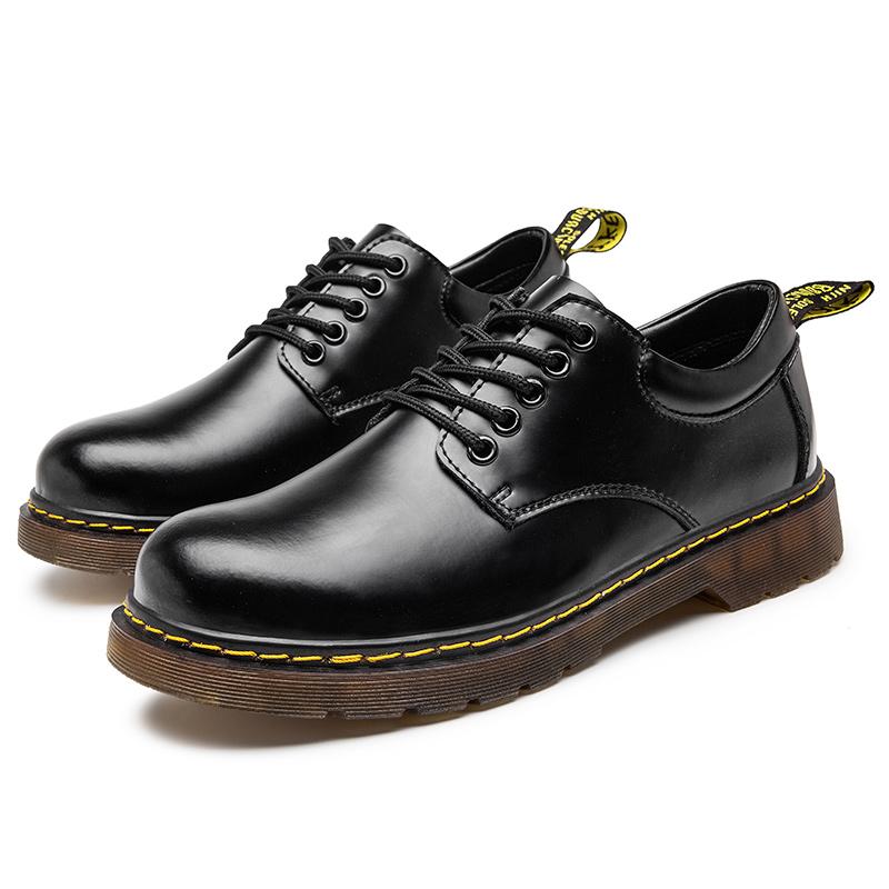 38-48 Herbst/Winter Herren Echtlederschuhe Wasserdichte Outdoor Herrenstiefel Herren Oxford Schuhe Derby Schuhe Herrenbrogues Schuhe 42 schwarz