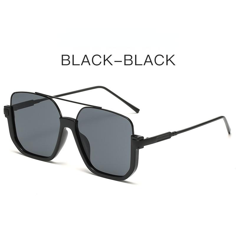 Vintage übergroße Sonnenbrille, modische Damen-Sonnenbrille mit quadratischem Schirm, trendige, beliebte UV400-Sonnenbrille
