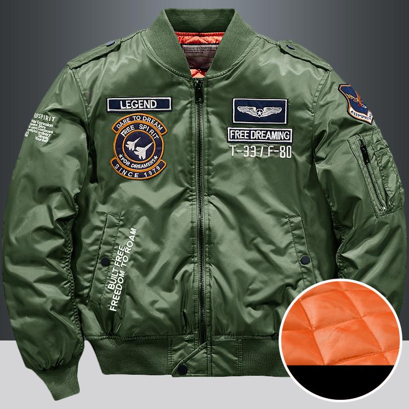 Winter Mode Stehen Kragen Jacke Mann Bomber Jacke Herren Windjacke Verdicken Jacken Mantel männer Kleidung Casual Werkzeug Jacke 3XL armee grüne
