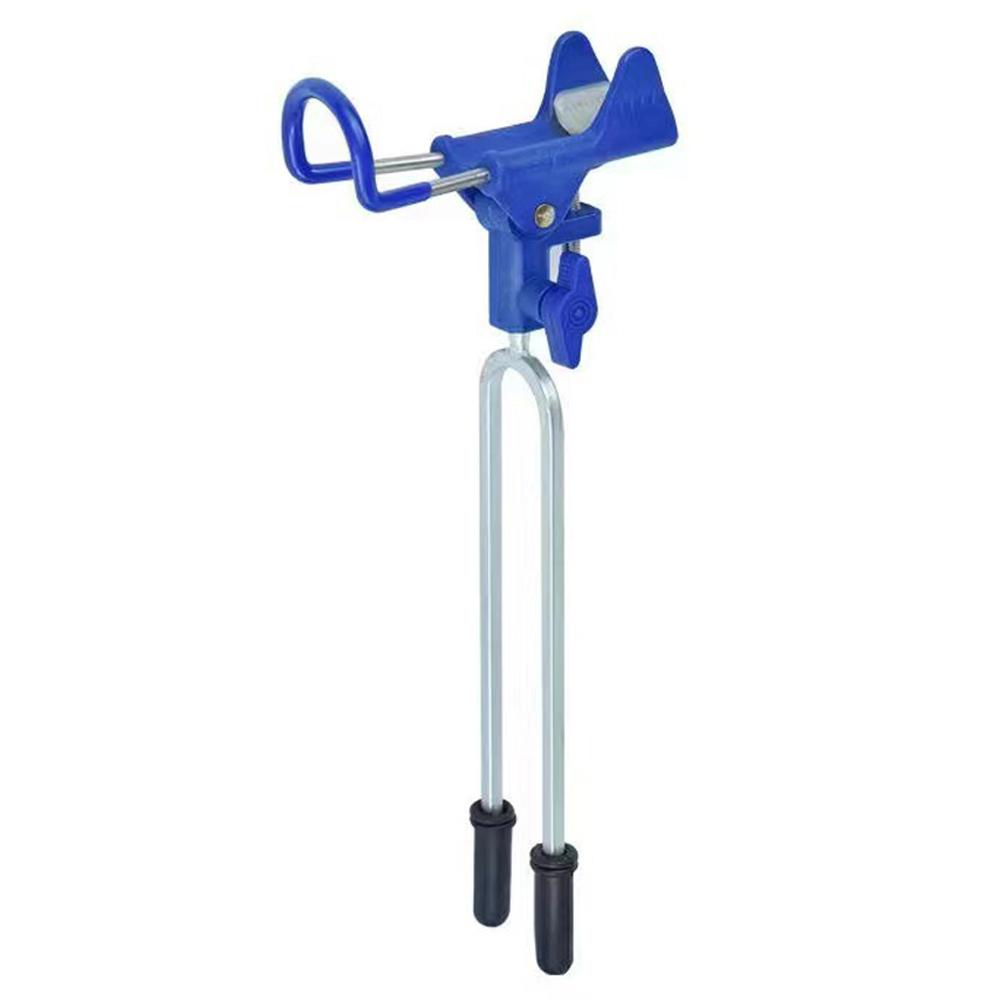 Angelrutenhalter, universelle Steckhalterung zum Angeln vom Ufer aus, verstellbare Angelruten blau