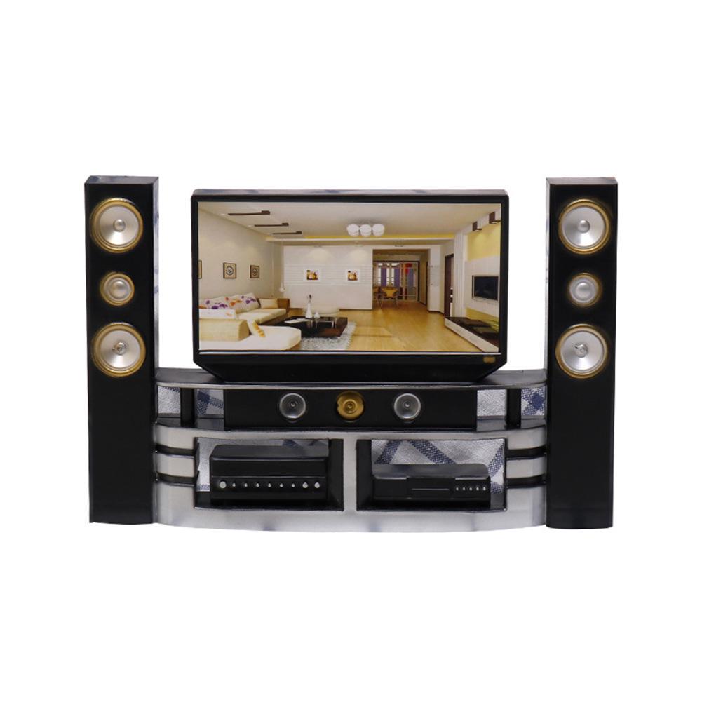 BABY ACC Miniatur-TV-Lautsprecher-Geräteset für Kinder, Spielzeug, Puppenhaus-Zubehör