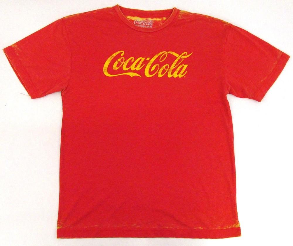 Vintage Coca-Cola T-Shirt Distressed Säurewäsche Coke Pop Art Limo für Erwachsene XL Neues Unisex T-Shirt M