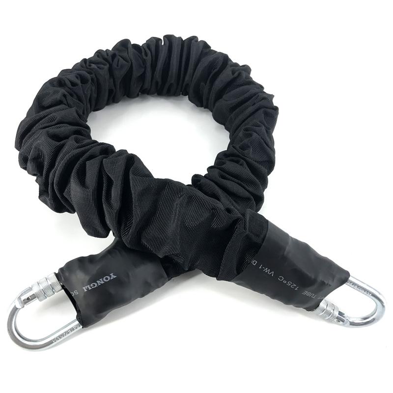 Schwere Bungee-Widerstandsbänder, Anti-Schwerkraft-Antennen-Yoga-Gürtel, Tanz-Workout-Seil, Fitness-Heim-Fitness-Trainingsausrüstung 120LBS schwarz