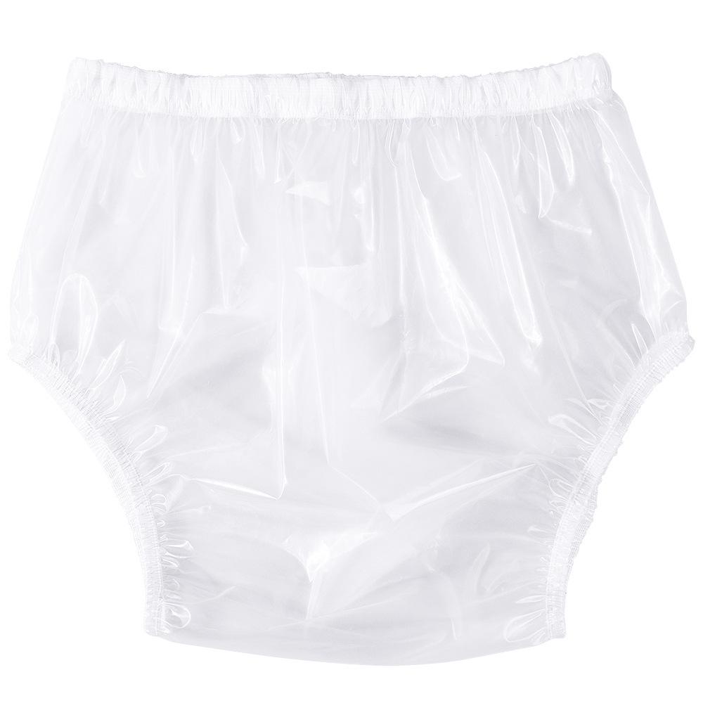 Wasserdichte, geräuschlose TPU-Windeln für Erwachsene mit auslaufsicheren Druckknöpfen, leicht an- und auszuziehen, anpassbar für medizinisches Personal und ältere Menschen. XS: Waist 50-70cm, 52g