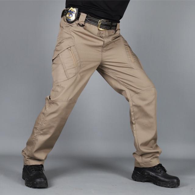 Stadt Taktische Cargo Hosen Männer Outdoor Wandern Camping Multi Pocket Military Armee Hosen Casual Atmungsaktive Wasserdichte Jogginghose XXL