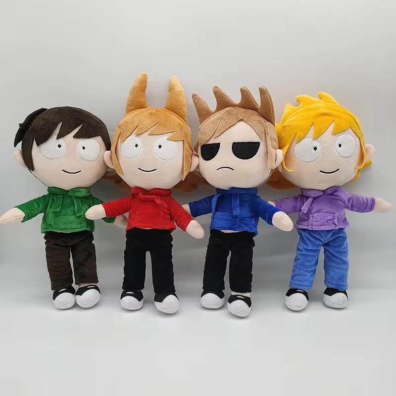 4 Stück/Set Tom Eddsworld Plüschtiere Niedliche Tord Eddsworld Figur Plüschpuppen Baby Weiche Kuscheltiere Kissen Für Kinder Weihnachtsgeschenke