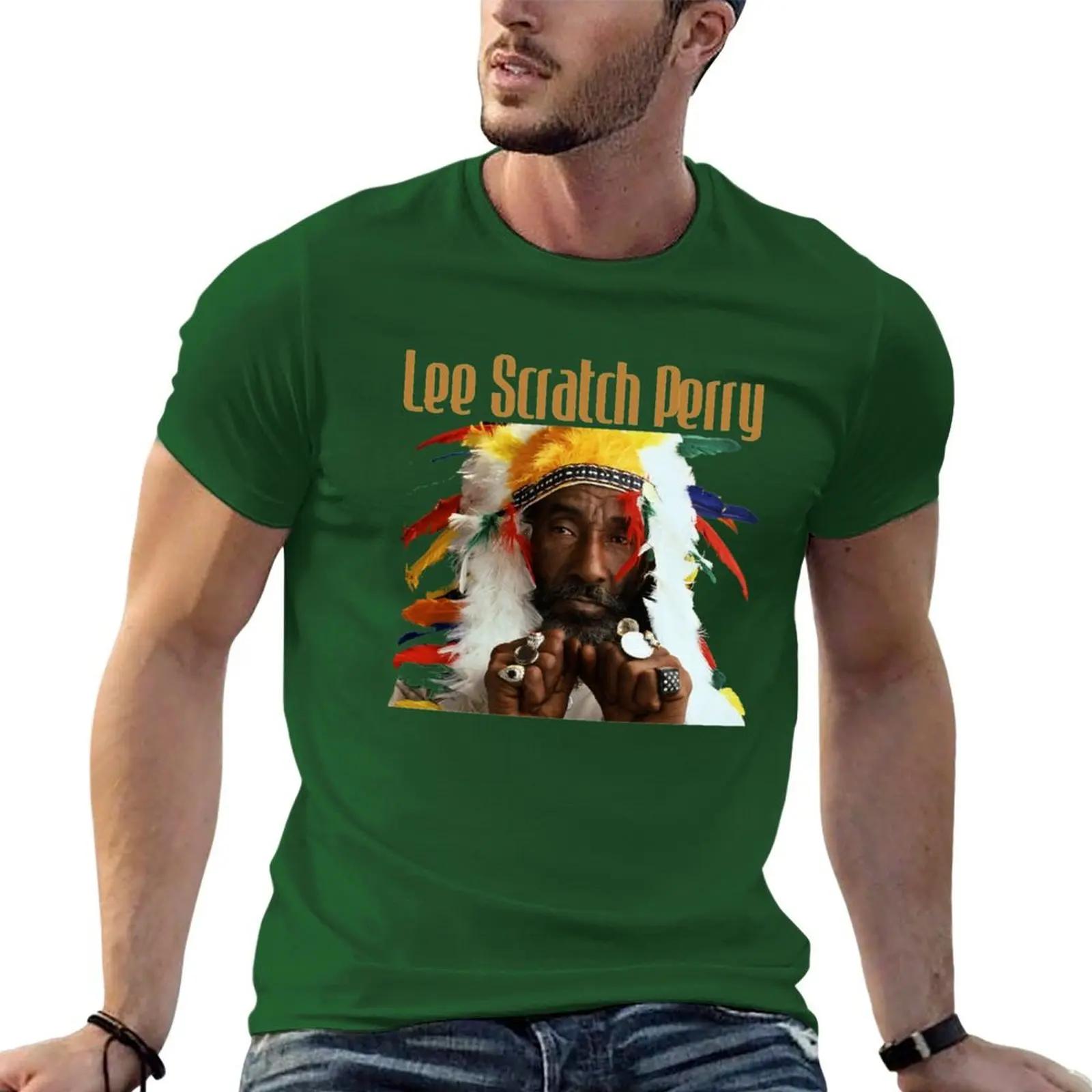 Lee Scratch Perry Klassisches T-Shirt Jungen Tierprint Basketball Grafik-T-Shirts Baumwolle Grafik-T-Shirts Herren T-Shirts XL