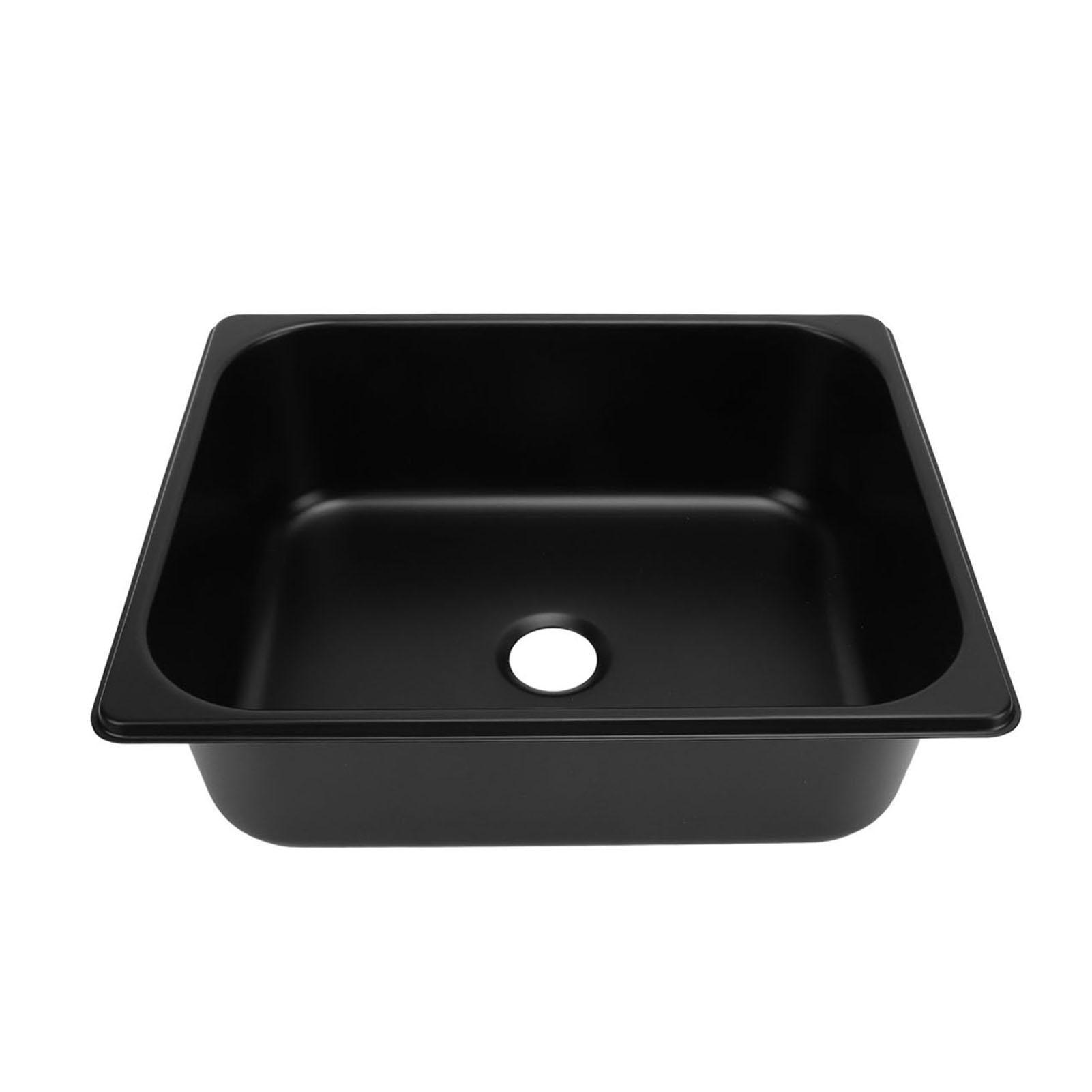 320 X 260 X 100mm Wohnmobil Spüle 304 Edelstahl Vielseitiges Quadratisches Küchen-Badezimmer Waschbecken Spüle mit 40mm Abfluss für