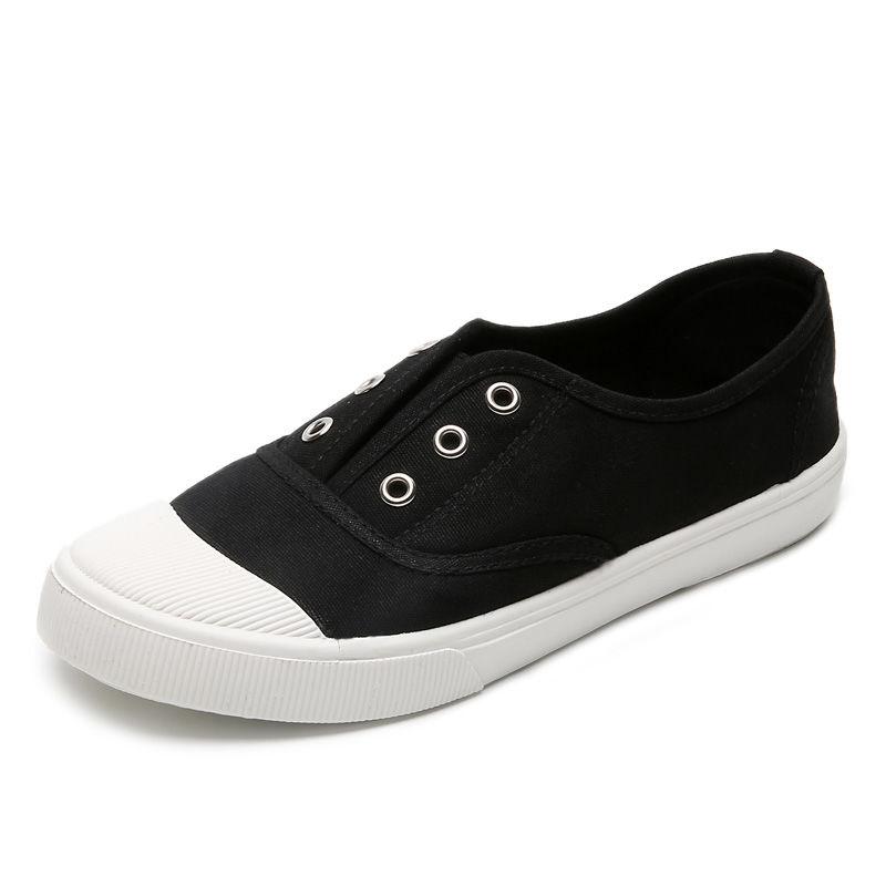 Canvas-Schuhe Unisex Canvas-Schuhe Weiche und bequeme atmungsaktive Schuhe Modische Freizeitschuhe aus Stoff 40 schwarz