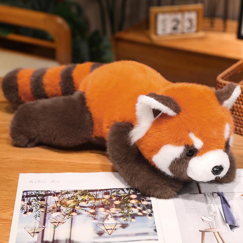 30-65cm Waschbär Roter Panda Plüsch Spielzeug Weiche Kuscheltiere Puppe Kissen für Mädchen Kinder Kinder Baby Geburtstag Geschenk about 65cm