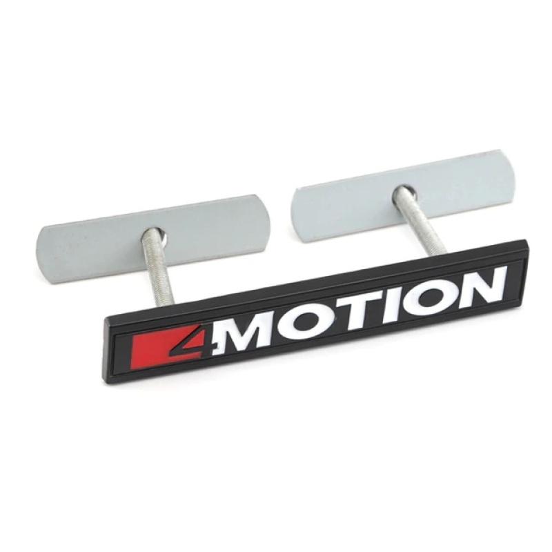 4 Motion Logo Autoaufkleber Emblem Abzeichen Aufkleber Fronthaube Kühlergrill für Mul/tivan Ti/guan GO/LF Po/lo Tigu/an Je/tta Hig/hline 4motion Touareg Grille Badge schwarz/weiß