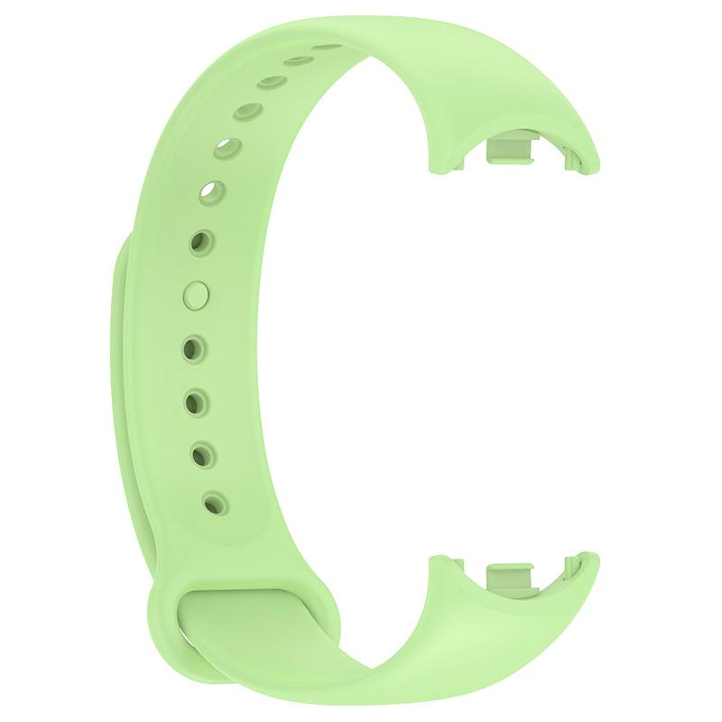 Weiches Silikon-Armband, Ersatz für Xiaomi Mi Band 8, 7, 6, 5, 4, 3, Armband, Smart-Armband, Ersatzzubehör For Mi Band 8 hellgrüne