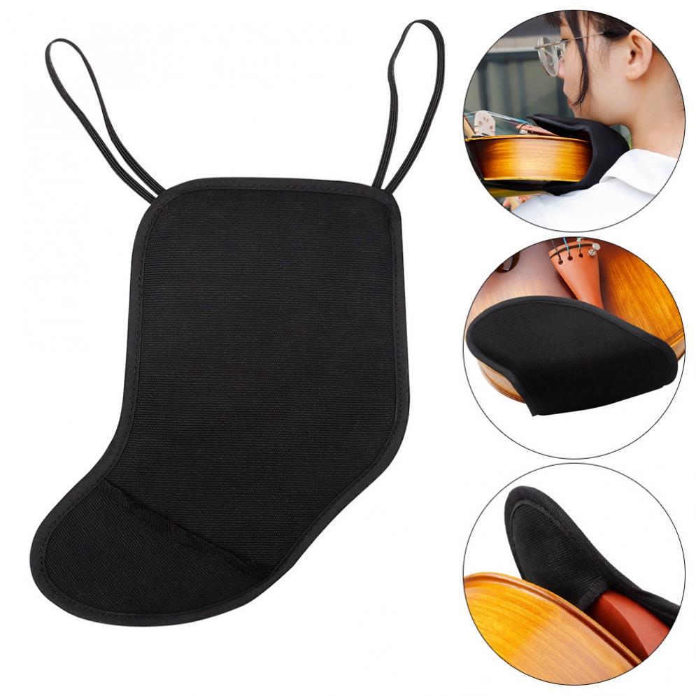 4/4 3/4 Violine Kinnstütze verdicken weichen Schwamm Violine Schulterpolster black