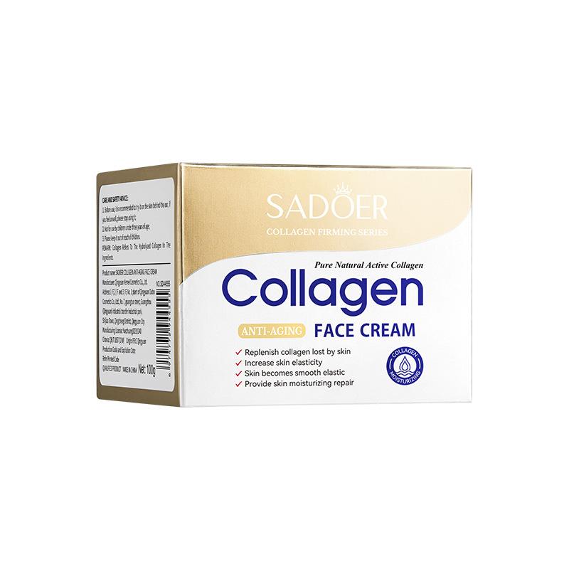 SADOER Collagen Straffende Gesichtscreme, Feuchtigkeitsspendende Gesichtscremes, Gesichtscreme, Schönheitsprodukte für das Gesicht