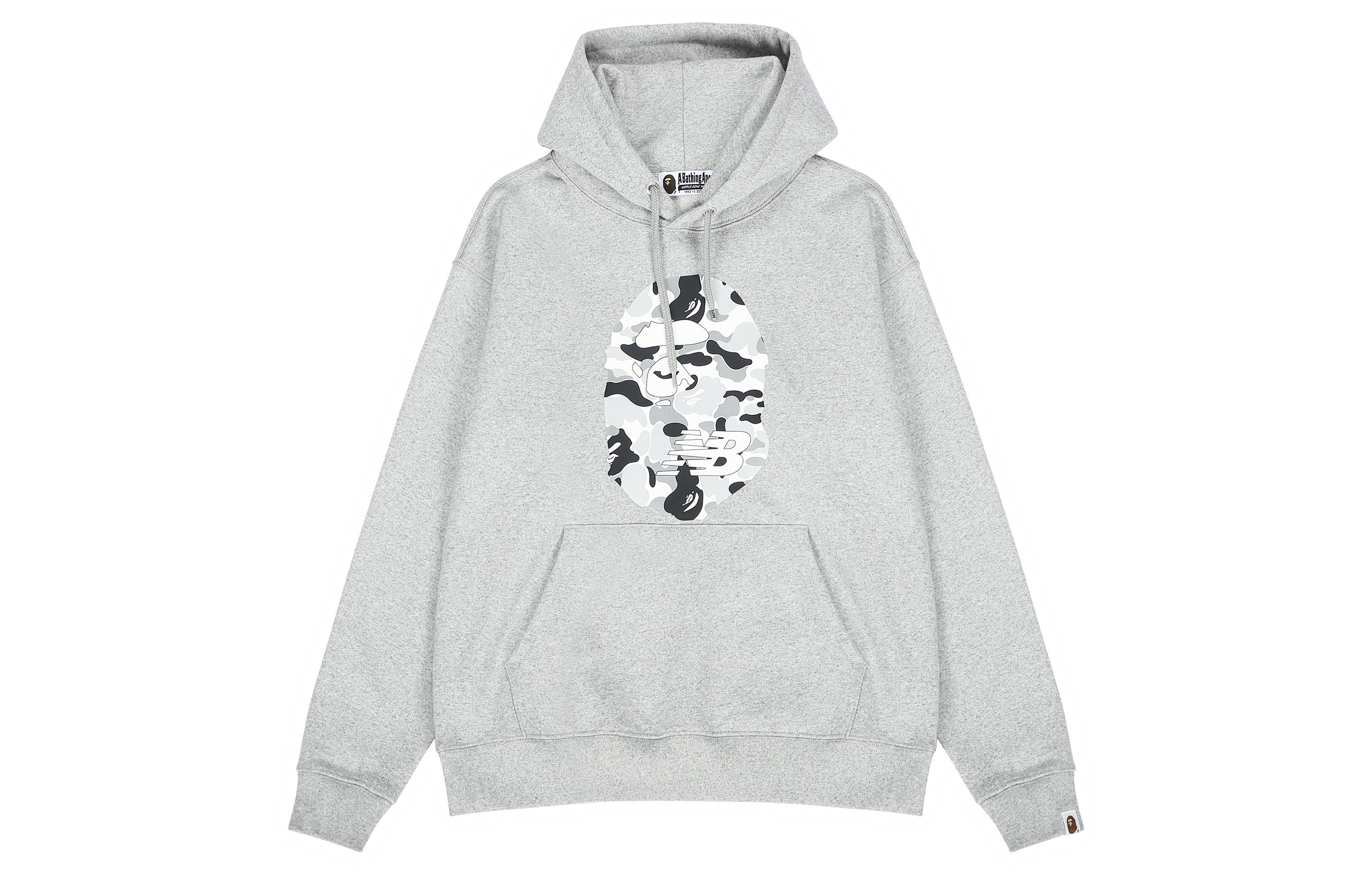 New Balance New Balance X Bape Sweatshirts Damen Grau Mit Kapuze Moderat BPSW0000-GY2 M white