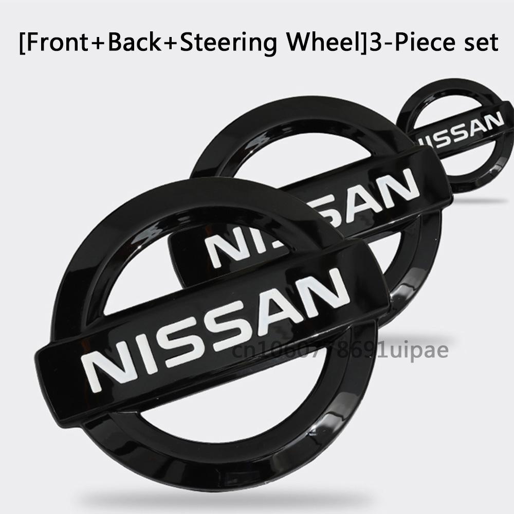 Auto-Emblem-Aufkleber für Nissan X-TRAIL JUKE QASHQAI SENTRA ALTIMA KICKS MURANO Lenkrad Frontgrill Kofferraum-Emblem Zubehör QASHQAI 2015-2023