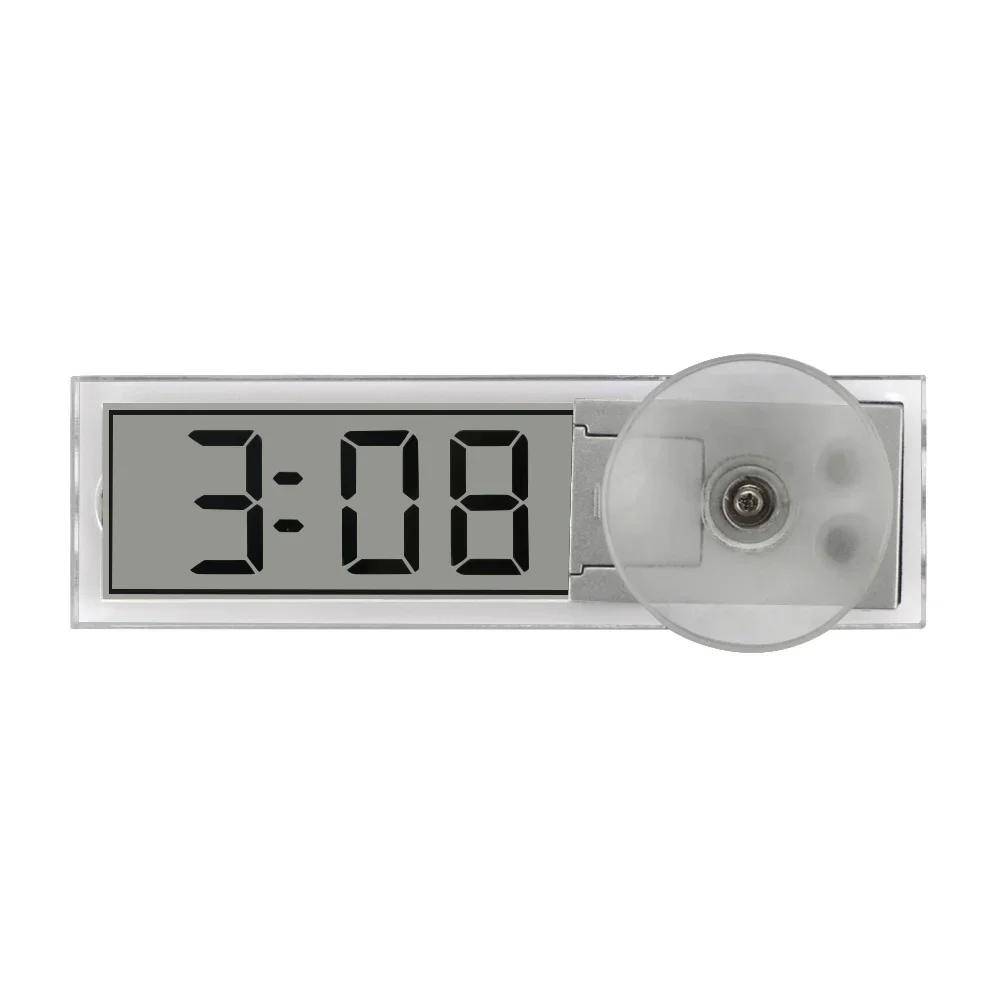 1 Stück Auto LED Anzeige Elektronische Digitaluhr Mini Saugnapf Fenster Messgerät Uhr Timer Auto Innenraum Ornament Autozubehör clock