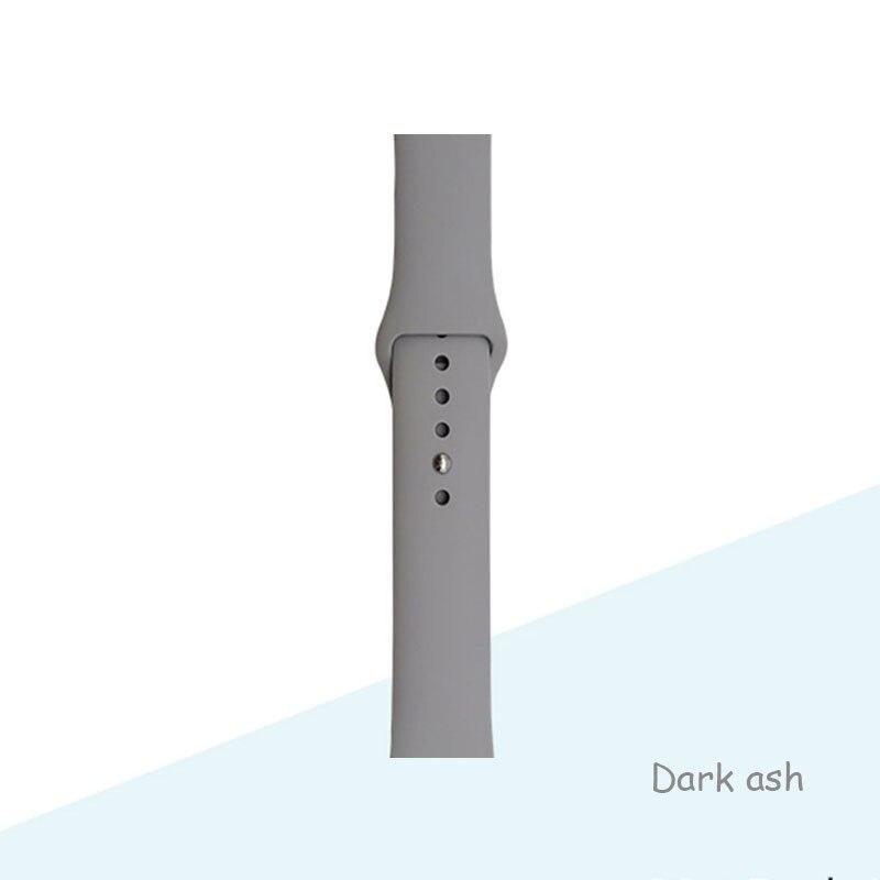 Silikonarmband für Apple Watch Armband 44 mm 40 mm 38 mm 42 mm Armband für Apple Watch Band Correa für Iwatch Series7 6 Se 5 4 3 38 40mm ML gray