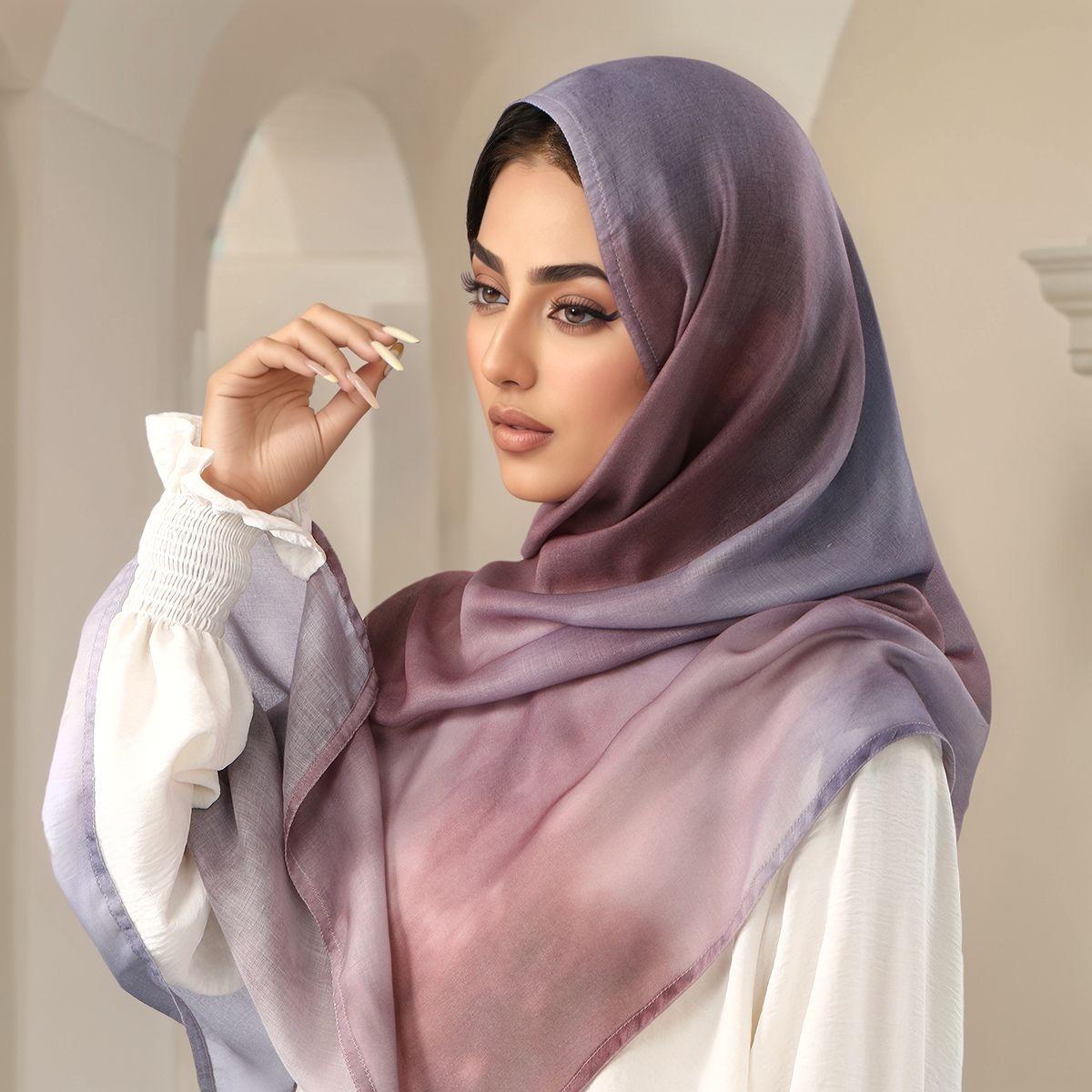 Neuer Ins-Druck Baumwoll-Viskose Hijab-Schal Für Frauen Muslimische Hijabs Mode Lange Wickeltücher Schal Islam Turban Kopftuch Ramadan black
