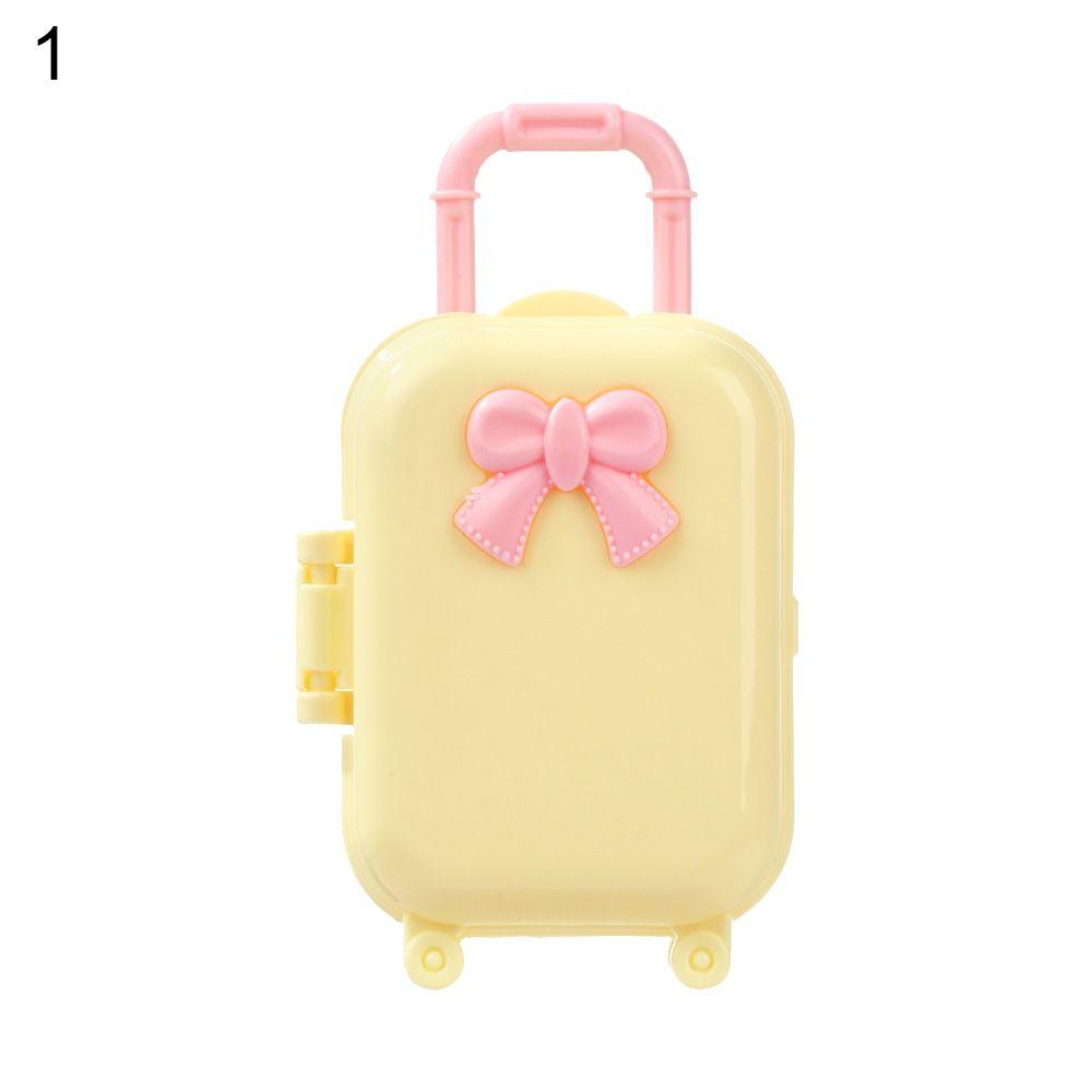 Modepuppen Mini-Koffer Puppen-Handtasche Puppenhaus-Dekoration Miniatur-Spielzeug Koffer Süße Kleine Clutch Schmuckschatulle
