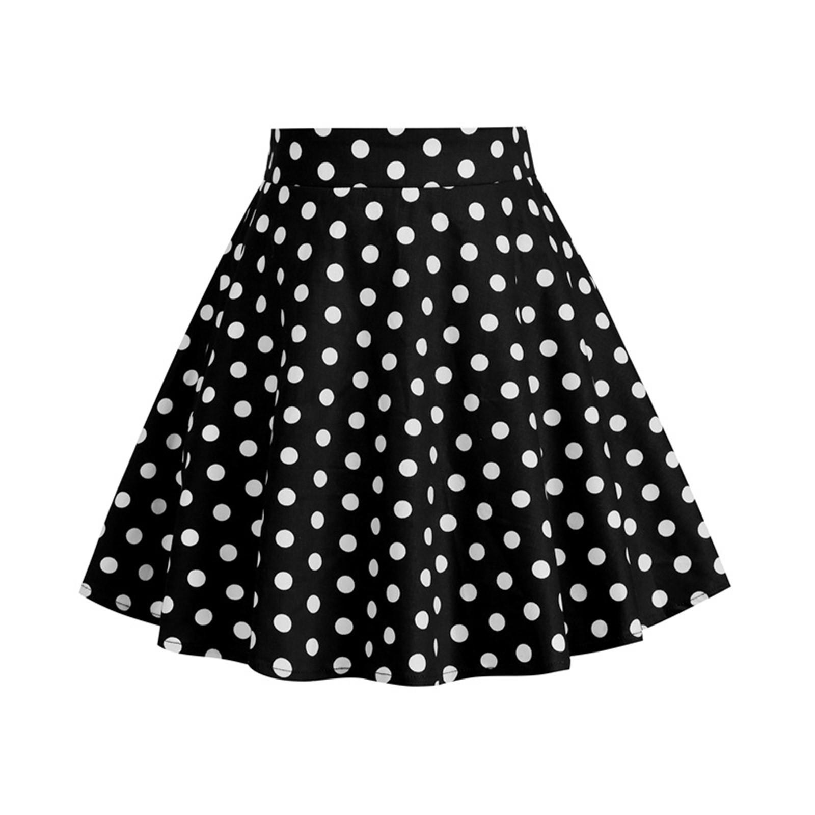 Sommer Kinder Dot Print Vintage Kinderkleidung Mädchen Rock 150 schwarz