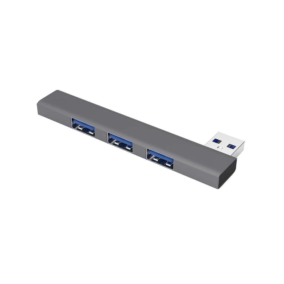 VAORLO USB C HUB 3.0 Typ C 3.1 4 Port Multi USB Splitter OTG Adapter Für Xiaomi Lenovo MacBook Pro 13 15 Air Pro Computer Zubehör USB Interface graue