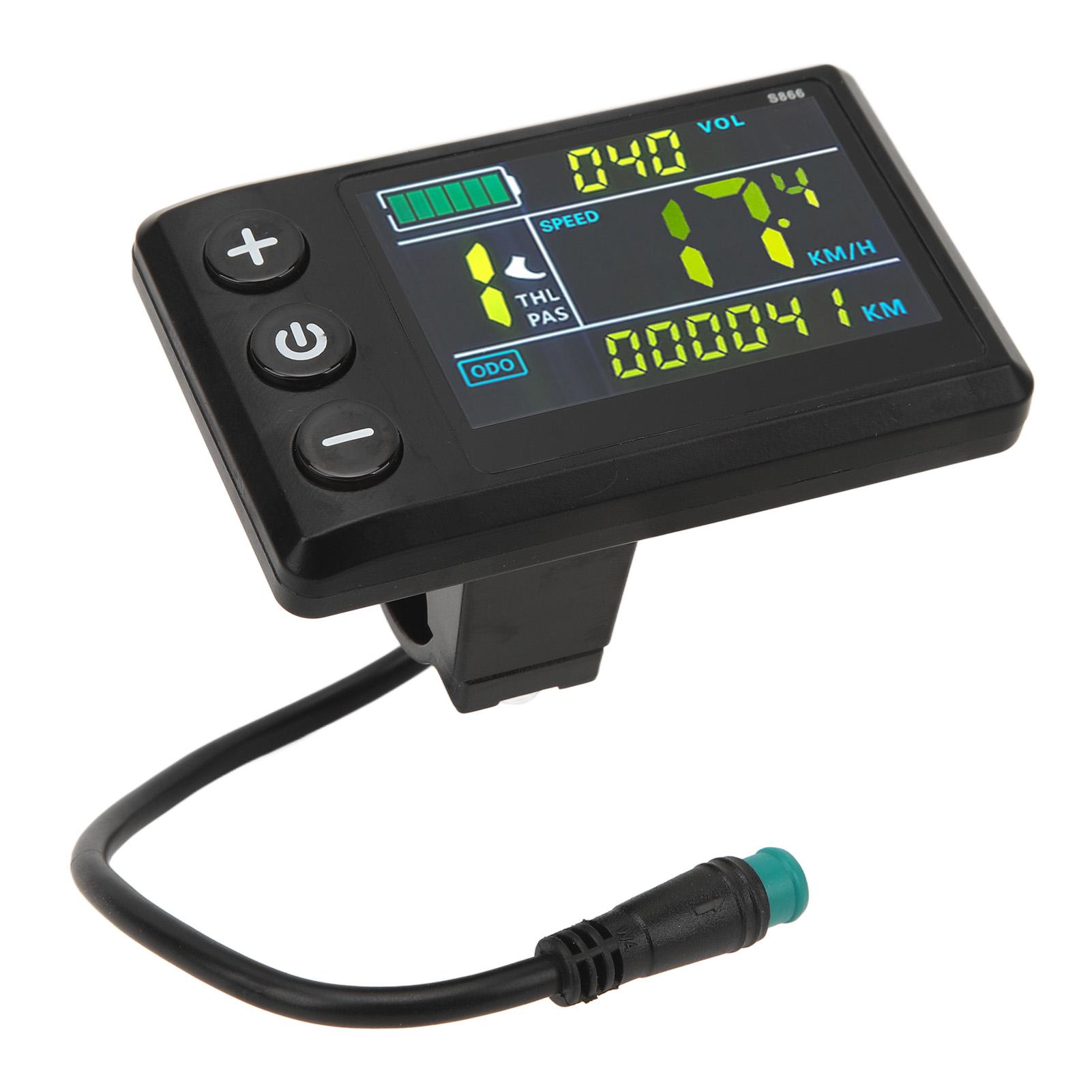 Elektrisches Fahrrad-LCD-Display, ABS, wasserdicht, LCD, S866, Farbdisplay für Elektroroller