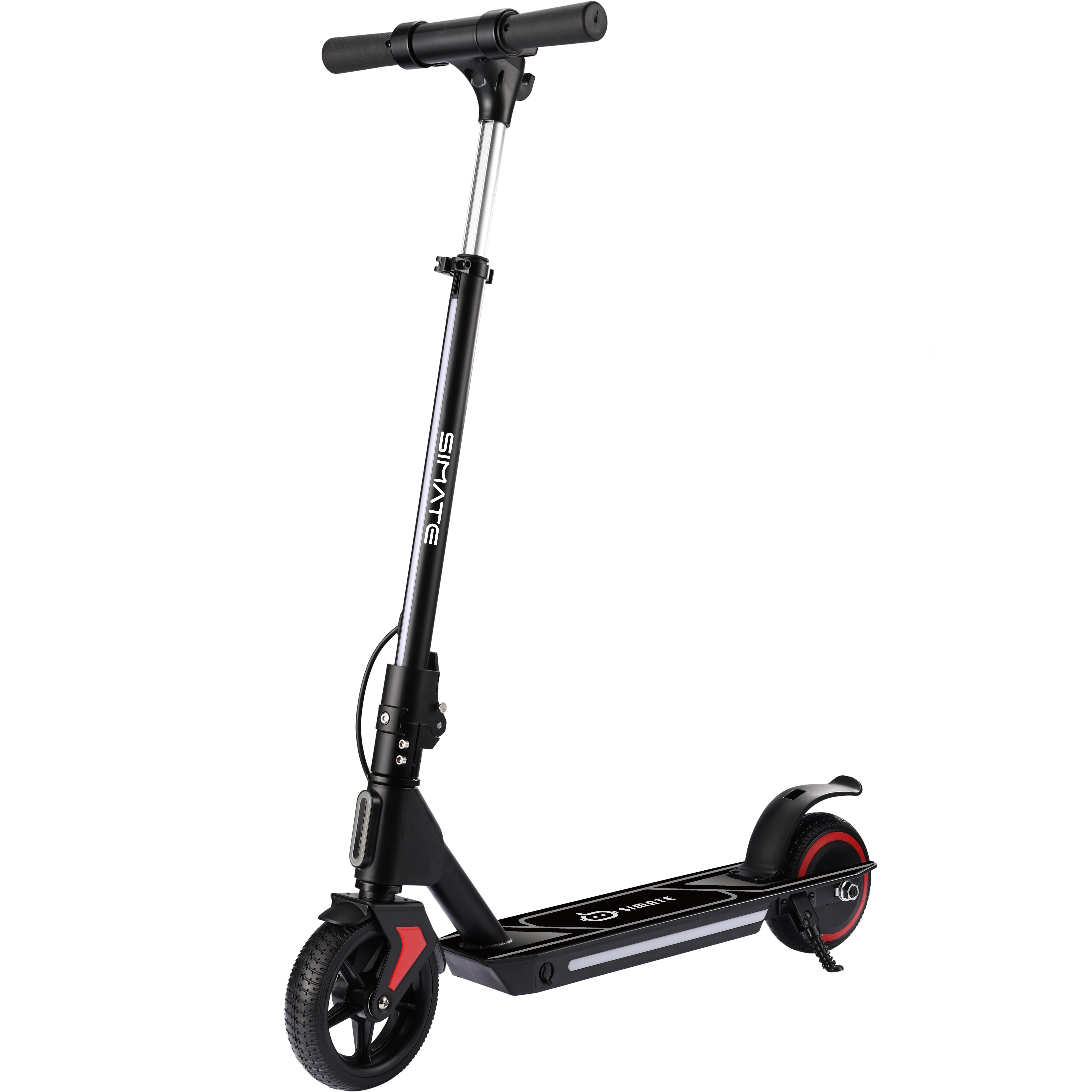 Simate S2 Pro Kinder Outdoor Faltbarer Elektroroller 21.6V2.5Ah Akku 6.5 Zoll Reifen Paly Fahren Sicher Bequemer E-Scooter schwarz