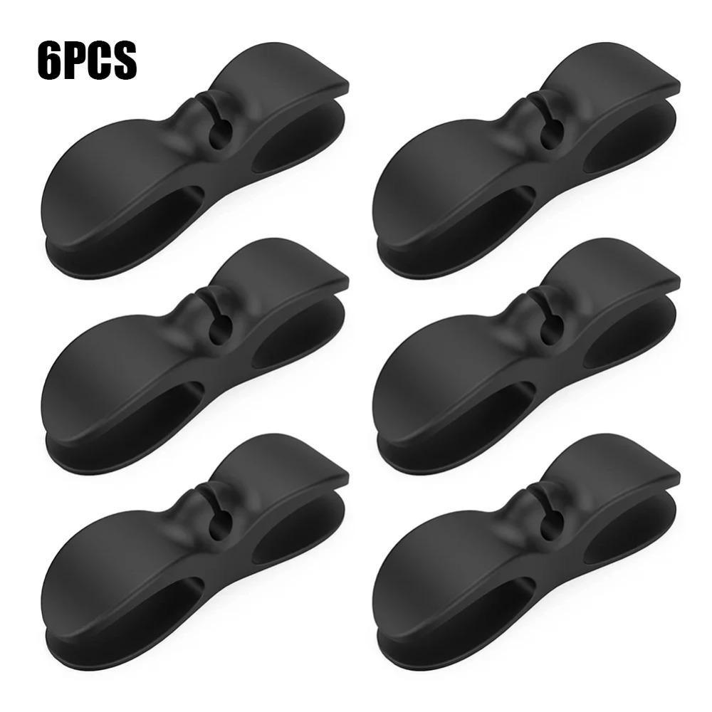 6-teiliger Kabelwickler-Organizer für Küchengeräte, Kabelwickler, Kabelmanagement-Cliphalter für Airfryer, Kaffeemaschinen-Fixierer black 6pcs
