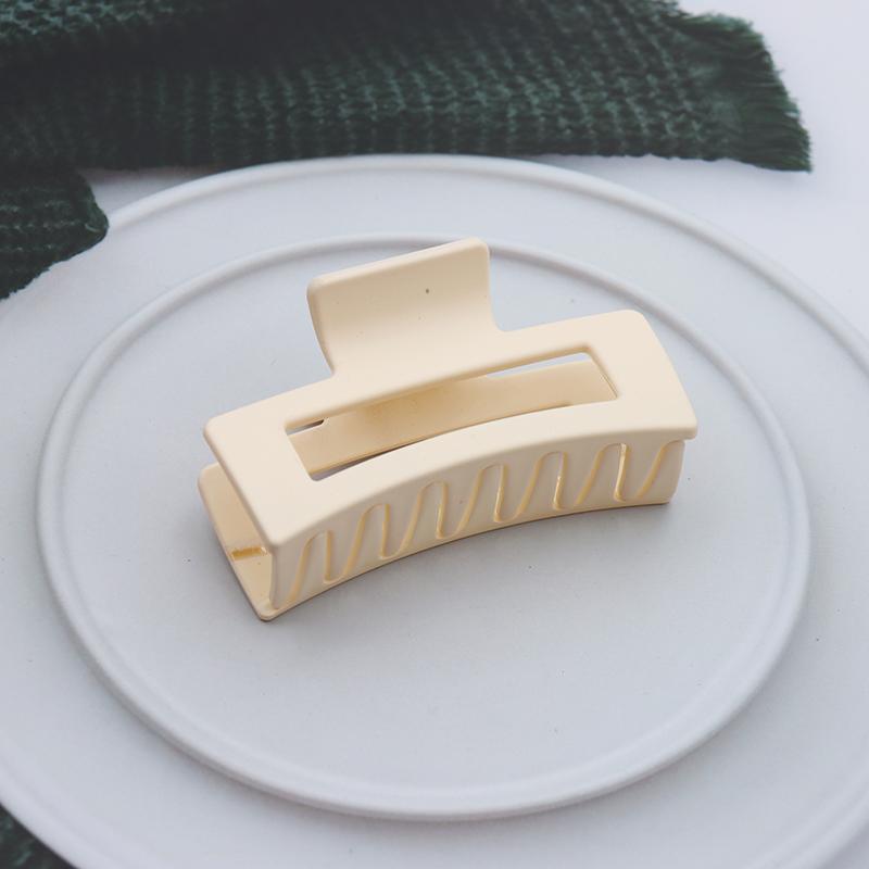 Koreanische Frauen Mädchen Kunststoff Haar Krallen Haar Clips Kopfbedeckungen Große Größe Haarnadel Krabben Haarspange Mode Ornament Haar Zubehör