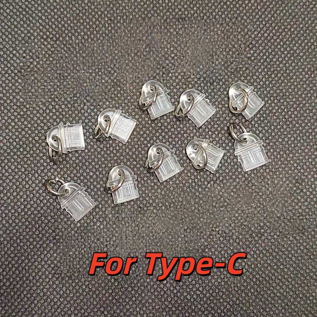 10/20 Stück Staubdichte Handy-Zubehörteile, Staubschutzstecker zur Dekoration des Handy-Ladeanschlusses, Geeignet für DIY-Enthusiasten-Dekoration, DIY-Zubehör 10Pcs for TypeC
