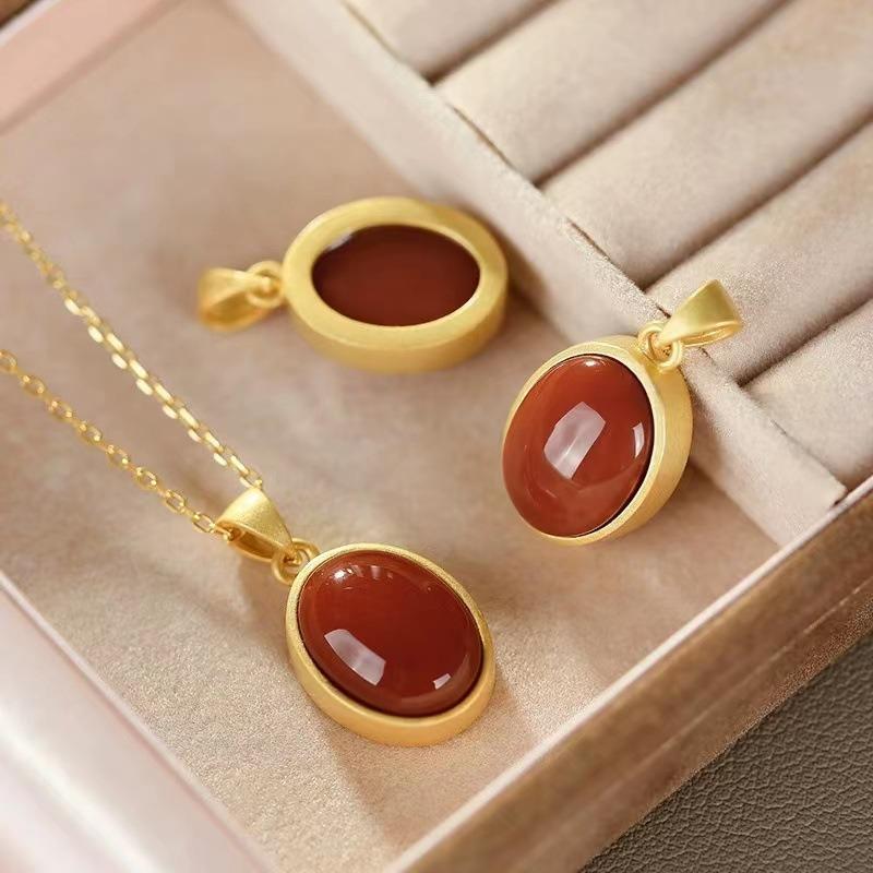 14k Gold Natürliche Karneol Halskette Handgefertigt Zierlich Heilende Rohe Kristall Schmuck Kristall Stein Schmuck Liebes Anhänger für Sie Frauen beige