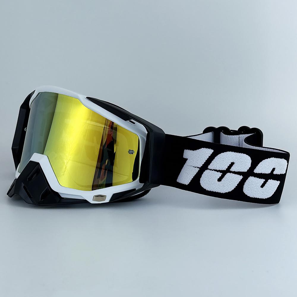 100 Sports Motocross-Brille Motorrad-Sonnenbrille Mann MTB ATV Maske Winddichter Schutz Skifahren Radfahren Rennen Offroad-Brille